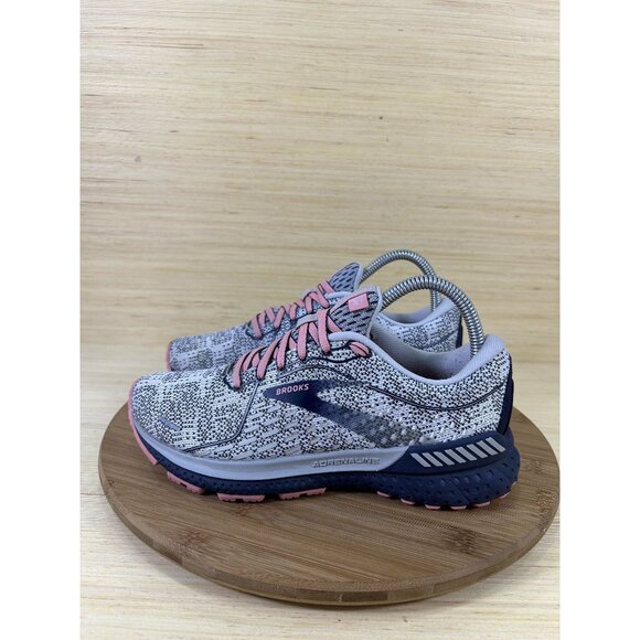 Brooks Adrenaline GTS 21 Croal White Athletic Running Shoes Womens Size 6.5 - Picture 1 of 8
